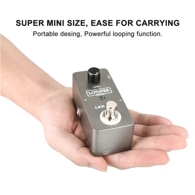 Nano Looper Effect Pedal Unlimited Overdubs 5 mins Guitar Loop Looping Record image 6
