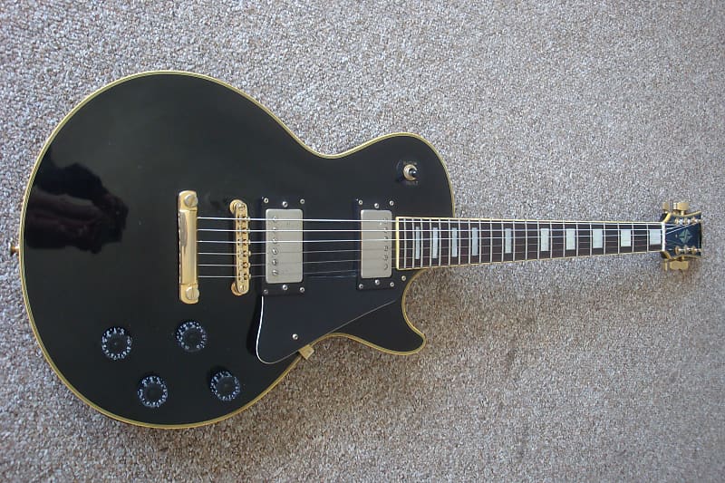 SG Galan LS-2 Custom 1980's Black n Gold Japan | Reverb