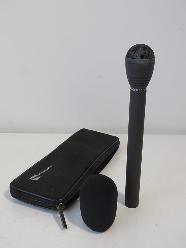 Beyer Dynamic M58 N Reporters Microphone with Pouch and Windshield