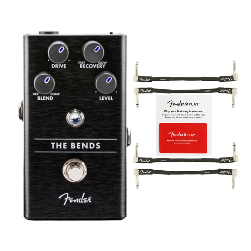 Fender The Bends Compressor Pedal with Cable (2-Pack) and Prepaid