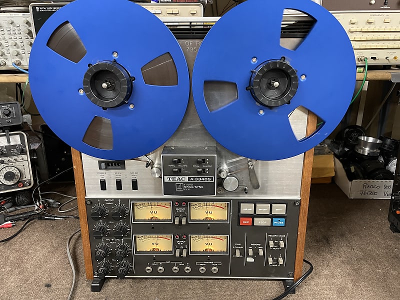 TEAC A-3340S 4 track/multitrack reel to reel tape deck- SERVICED 1976
