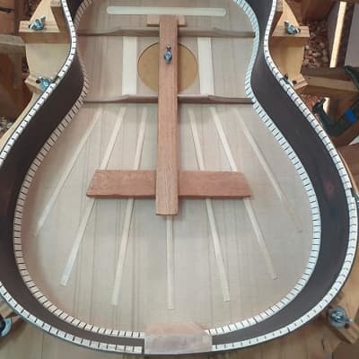 Brazilian Rosewood with Canadian Spruce Top (2020 ) Concert Classical Guitar Shellac /French Polish image 10