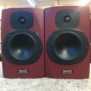 5766 Tannoy Reveal Passive Studio Monitor Pair Red Reverb