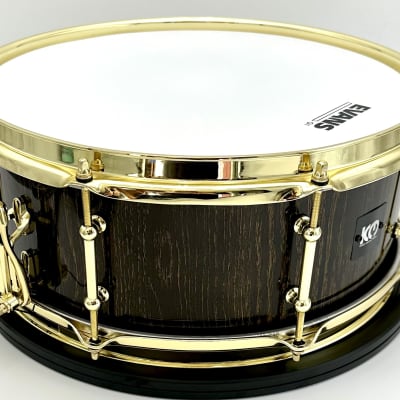 Kings Custom Drums Black & Gold Oak Stave Snare (5.75" x 14") 2024 - High Gloss Lacquer image 10