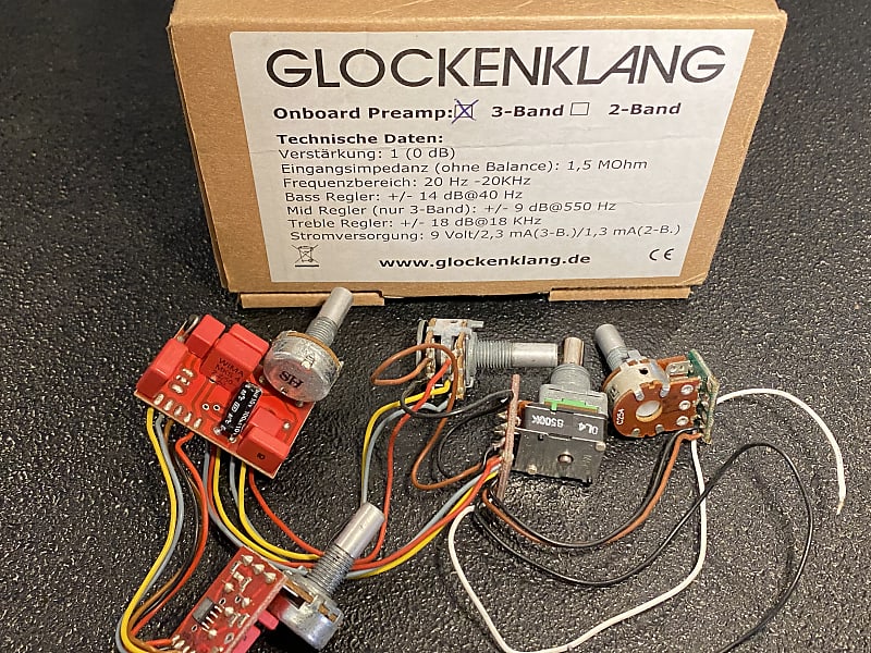 Glockenklang Onboard preamp 3-band 2010s | Reverb