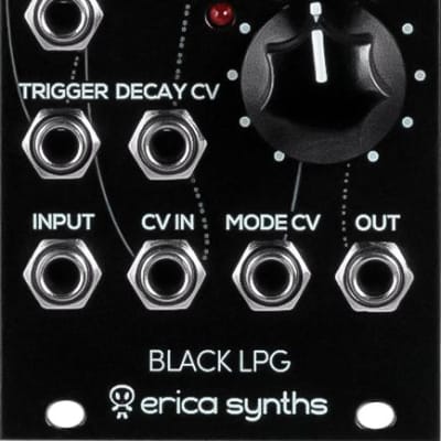 Erica Synths Black LPG Analog Eurorack Lowpass Gate Module image 1