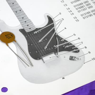 Genuine Fender Stratocaster .05uF 100V Tone Capacitor '70s New Old Stock Circle D 015552000 image 3