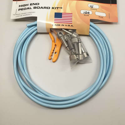 Lava Cable LCPBKTR-CB High End Pedal Board Cable Kit - Carolina Blue