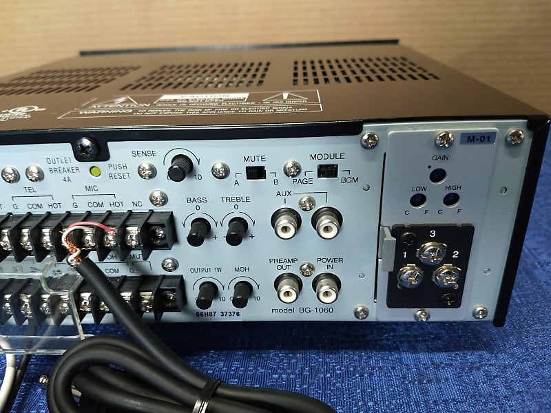 TOA BG-1060 Integrated Amplifier w/ M-01 Module | Reverb