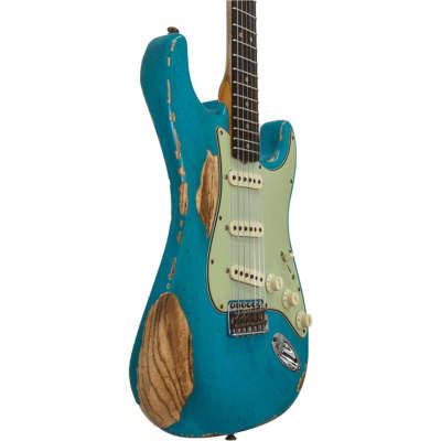 Fender Custom Shop 1963 Stratocaster Super Heavy Relic, Tao Turquoise image 4