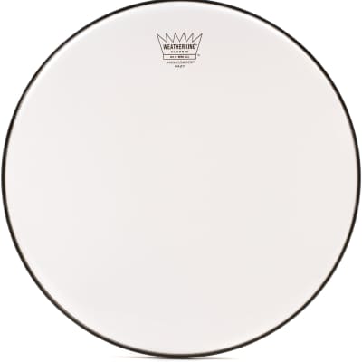 Remo Ambassador Classic Hazy Snare-Side Drumhead - 14 inch  Bundle with Evans Torque Key Drum Tuning Key image 2