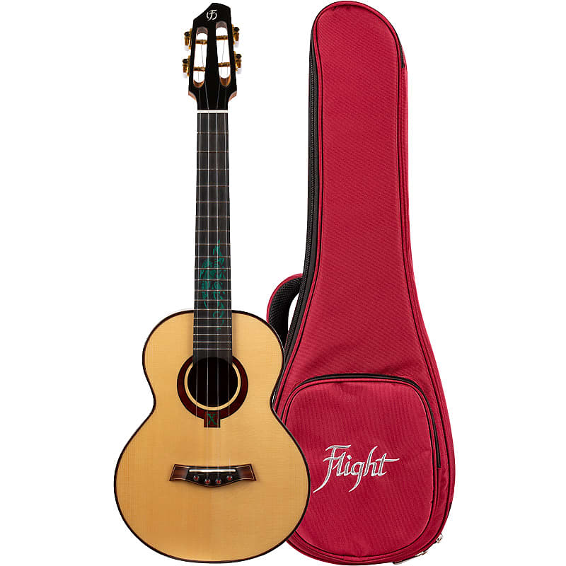 Flight A10 SC Cocobolo Dragon 10th Anniversary Tenor Ukulele New - Solid Engelmann Spruce image 1