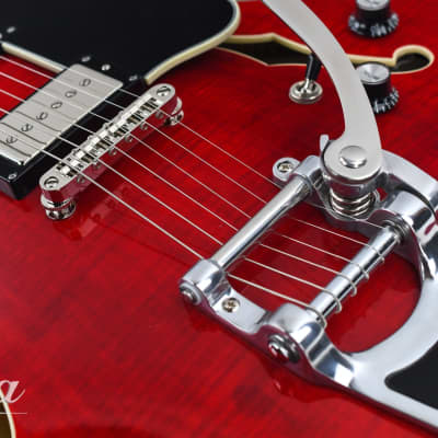 Eastman T486B Cherry Red Bigsby image 7