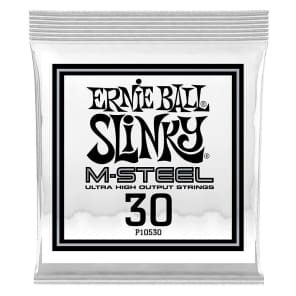 Ernie Ball P10530 .030 M-Steel Wound Electric Guitar Strings (6-Pack)