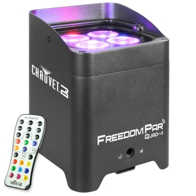 Chauvet DJ Freedom Par Quad-4 RGBA LED Lights (9 Pack) with Charge 9 Case and FlareCON Air Transmit image 6