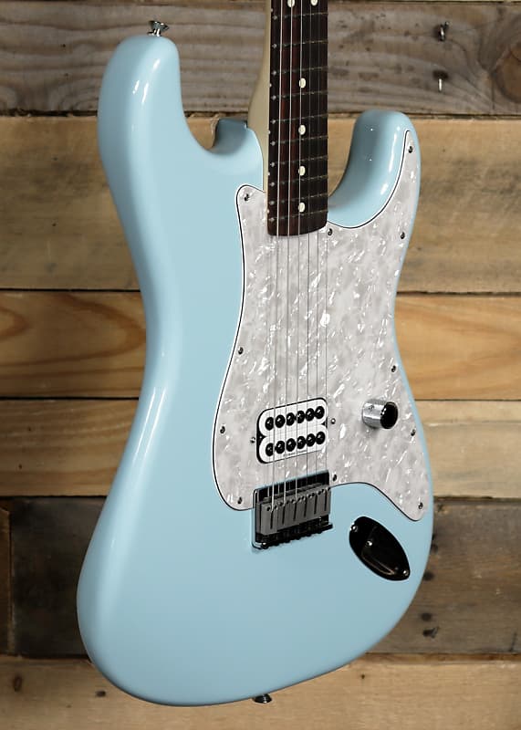 Fender Tom DeLonge Stratocaster Electric Guitar Daphne Blue w/  Gigbag image 1