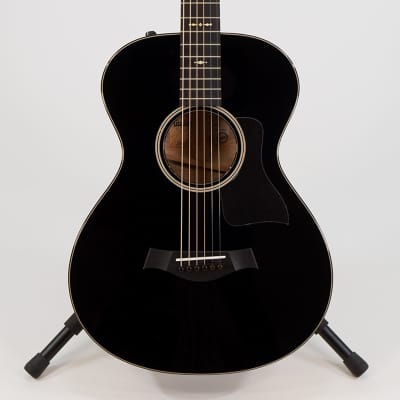 Taylor Custom Collection 12-Fret - Gloss Black Sitka Spruce Top with Big Leaf Maple Back and Sides image 1