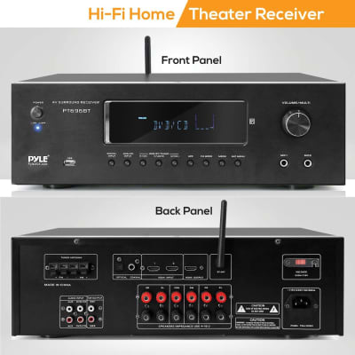 Pyle 5.2 Channel 1,000 Watt Bluetooth Home Theater Receiver - PT696BT image 7