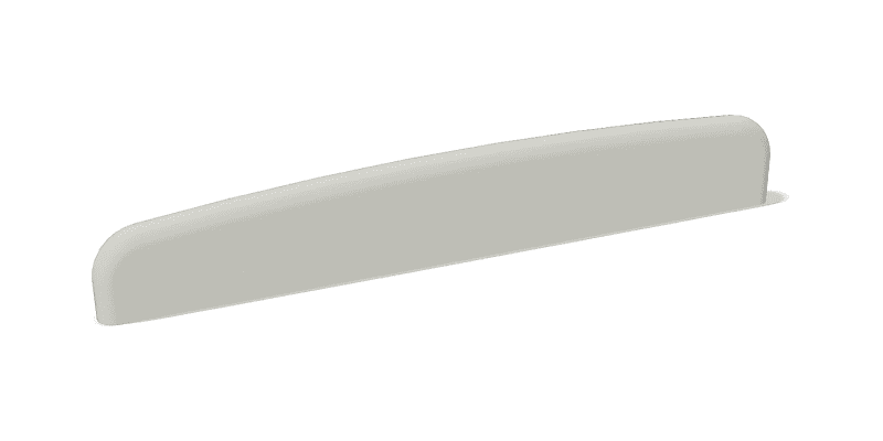 Non-Compensated Bone Saddle – Fits Some Eastman® Parlor Guitars - 71 mm Length image 1