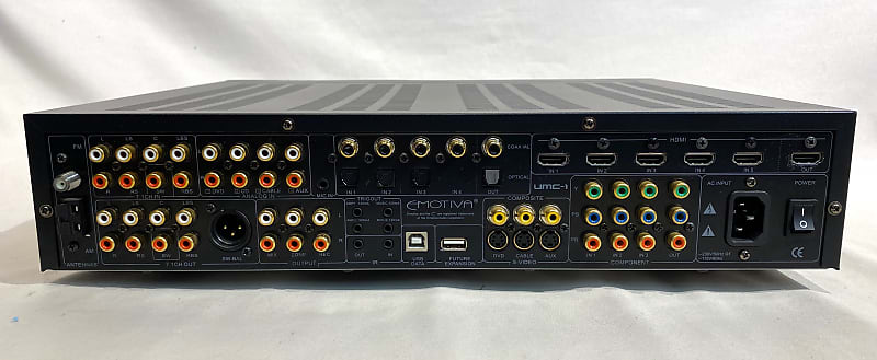 Emotiva UMC-1 Preamp Processor w/ Original Remote Black