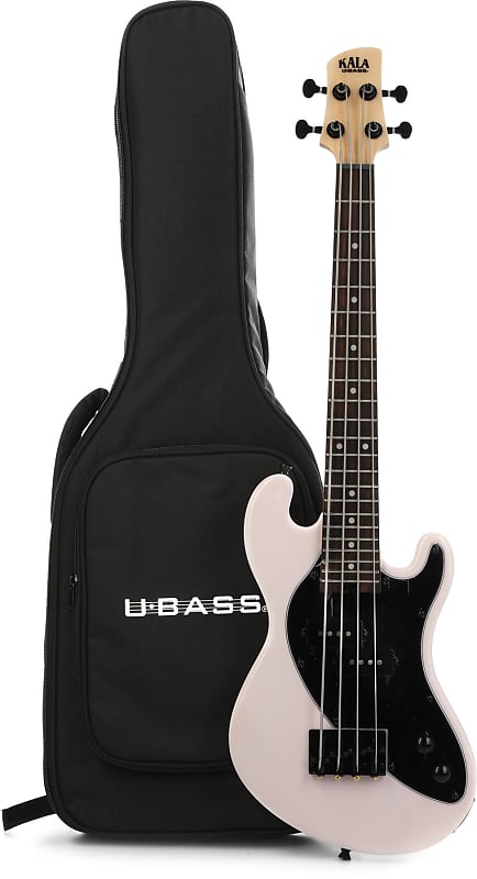 Kala Solidbody U-Bass Electric Bass Guitar - Pale Pink image 1