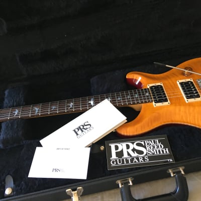 1994 PRS CE-24 with BIRDS! Paul Reed Smith CE24 Vintage Yellow Pre-Factory image 7
