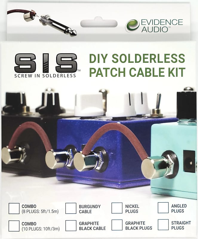 Evidence Audio SIS DIY Solderless Patch Cable Kit Reverb