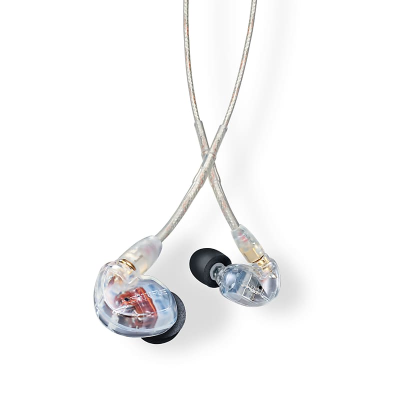 Shure Sound Isolating Triple Driver Earphones With Detachable Cable, Clear image 1