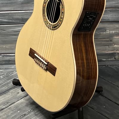 Kremona Left Handed F65CW-SB All Solid Fiesta Cutaway Classical Acoustic Electric Guitar image 3