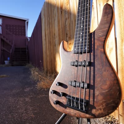 Sadowsky MetroLine Special Edition Modern 24 Walnut Top Left Handed 5-String Bass w/ Gig Bag NOS image 2