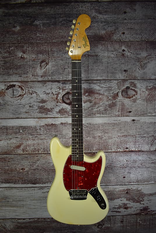 Fender Musicmaster II with Rosewood Fretboard 1966 - Olympic White image 1