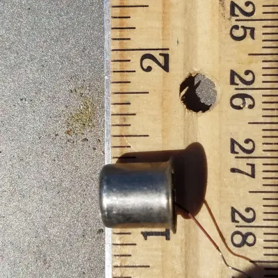 RCA vacuum tube top caps replacement 5/16" contact pin anode connector electrode 1920s - 1970s - Metal image 3