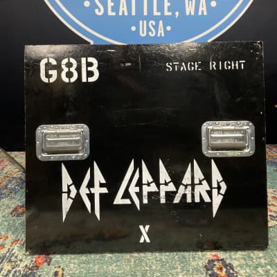 Def Leppard Logo, Tour Used Case Panel Wall Hanging "G8B" "Stage Right" (#9) image 2