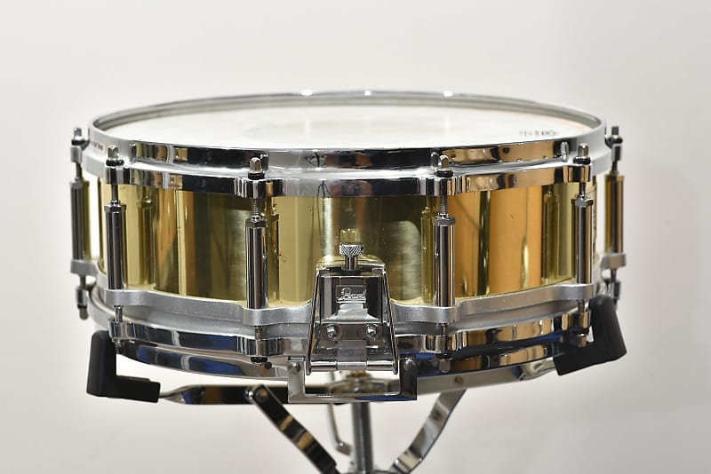 Pearl B-9114 / FB-1450 Free-Floating Brass 14x5" Snare Drum (2nd Gen) 1992 - 2004 image 3