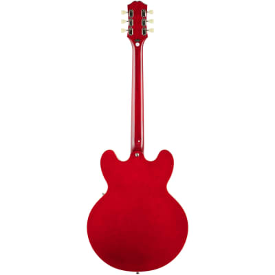 Epiphone ES-335 Semi-Hollowbody Electric Guitar, Cherry image 5