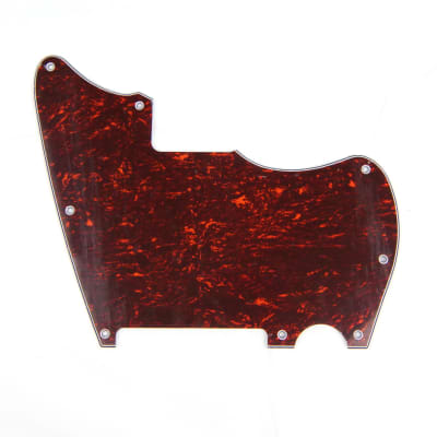 Jazzcaster / telemaster Hybrid Style Guitar Pickguard ,no pickup, 4ply Tortoise