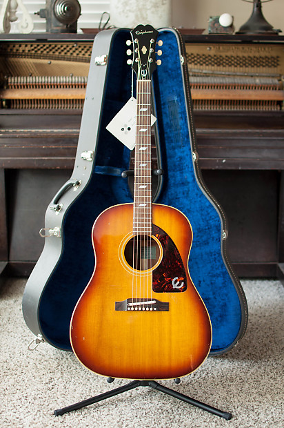 贅沢品 Vintage Clean Epiphone FT-79 Texan 1964 Sunburst Original ギター