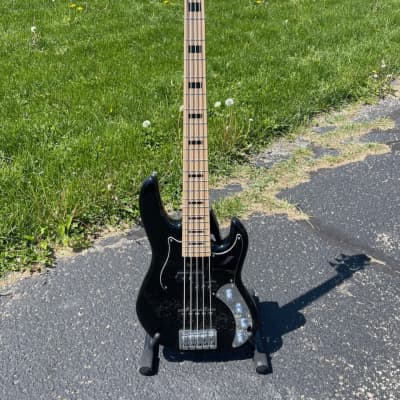 Zon Mosaic Mojo 5-string Bass Guitar (2021), Black, Maple Fingerboard, W/ Gig Bag for sale