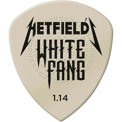 Dunlop White Fang James Hetfield Signature Picks 1.14 mm 24 Pack image 1