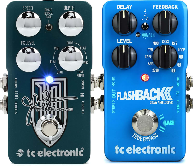 TC Electronic Dreamscape John Petrucci Signature Multi-effects Pedal  Bundle with TC Electronic Flashback 2 Delay and Looper Pedal image 1