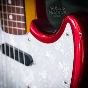 1999 Fender Japan Mustang Competition Stripe Red Vintage Reissue guitar -  CIJ | Reverb