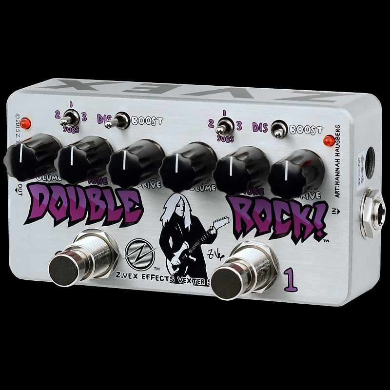 Zvex Double Rock Vexter Dual Distortion Pedal | Reverb Canada