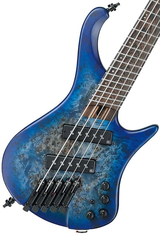Ibanez EHB1505MS Ergonomic Headless 5-String Multiscale Bass (Pacific Blue Burst Flat) image 1