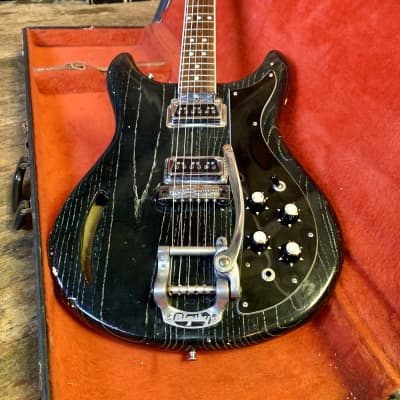 Kustom K200 deluxe electric guitar c 1968 k-200 Black zebra original vintage USA bud ross roger rossmeisl dearmond bigsby image 8