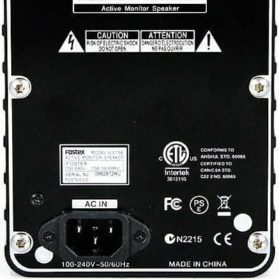 Fostex AMS-6301NE Powered Monitor Electronically Balanced & Unbalanced Inputs image 4