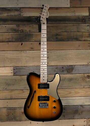 Squier Paranormal Cabronita Telecaster Thinline Guitar (2-Color Sunburst) image 1