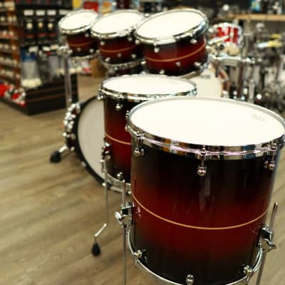 Pearl Reference One 6-Pc Shell Pack (Played by Omar Hakim) 8/10/12/14/16/22 (Red Burst Stripe) image 10