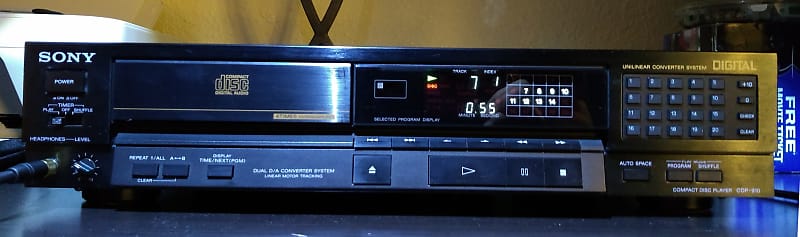 Sony CD player model CDP-910, made in Japan 1987 | Reverb