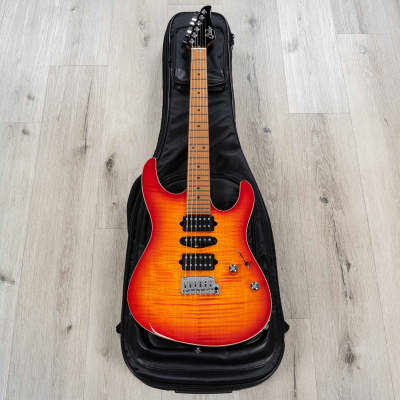 Suhr Modern Plus HSH Guitar, Roasted Maple Fretboard, Fireburst image 10