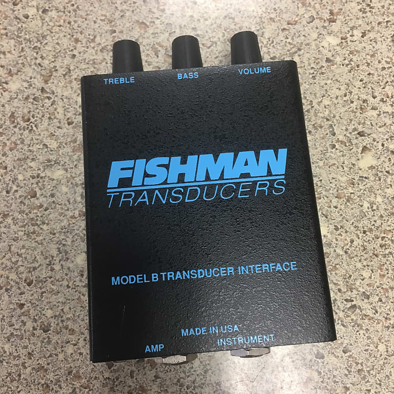 Fishman Model B Transducer Interface Bass Preamp Reverb UK